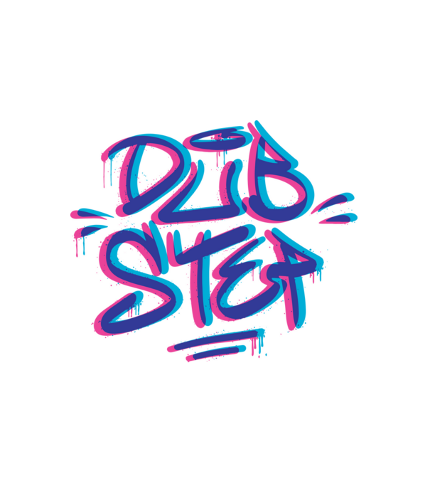 Dubstep minta fehér pólón