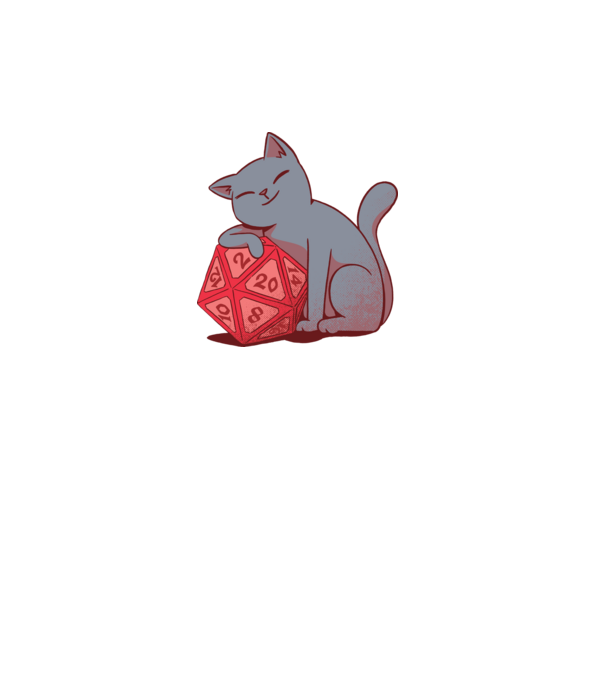 Dungeons Master Cat minta türkiz pólón