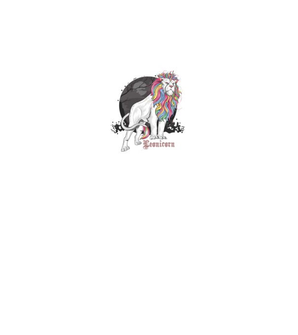Leonicorn minta fekete pólón