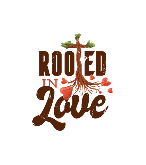 Rooted In Love minta fehér pólón