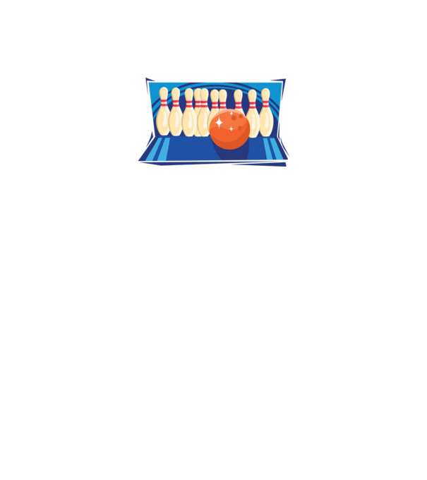 Bowling minta fekete pólón