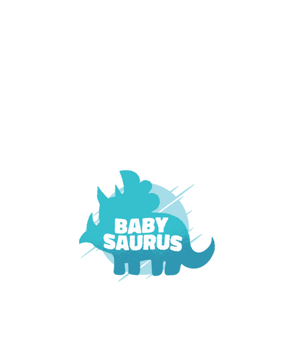 Baby Saurus minta fehér pólón