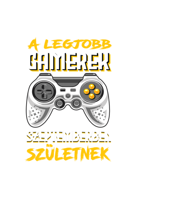 A Legjobb Gamerek Szeptemberben születnek minta fekete pólón
