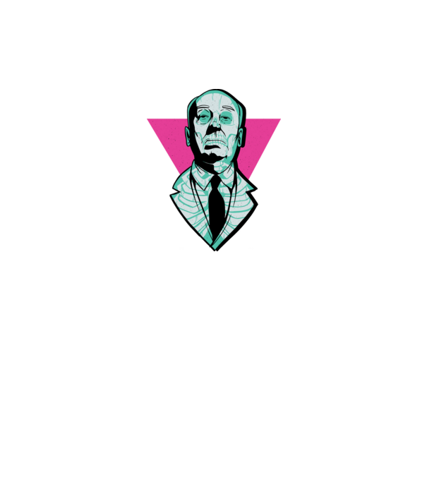 Hitchcock Skull Xray minta fekete pólón