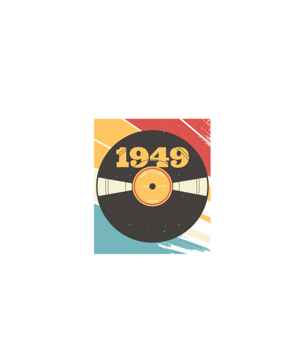 Born in 1949 Limited Edition Vynil Bakelit Retro minta fekete pólón