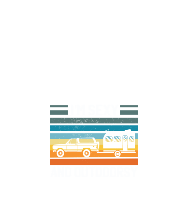 Sexy And Outdoorsy minta fekete pólón