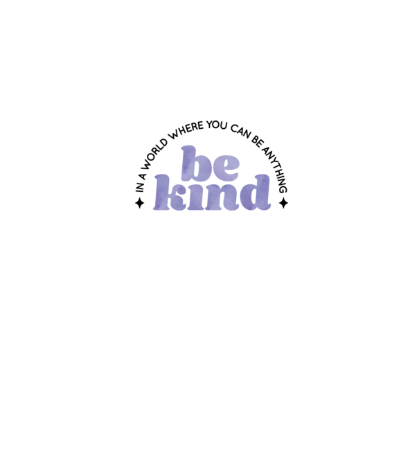 Be kind minta szürke pólón