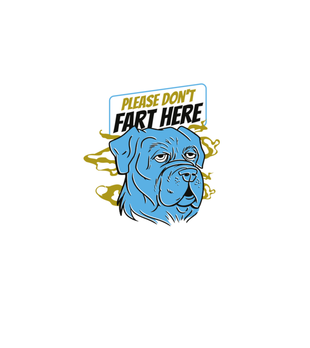 Dont fart dog minta szürke pólón