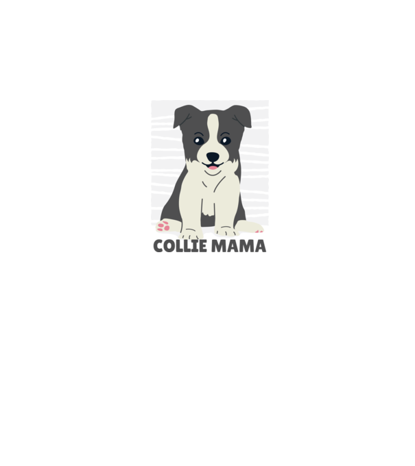 Border Collie Anya minta fekete pólón