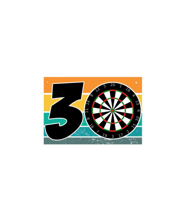 I'm not 30 I'm double 15 darts birthday minta fehér pólón