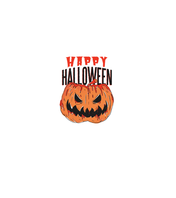 Boldog Halloweent Pumpkin minta fehér pólón