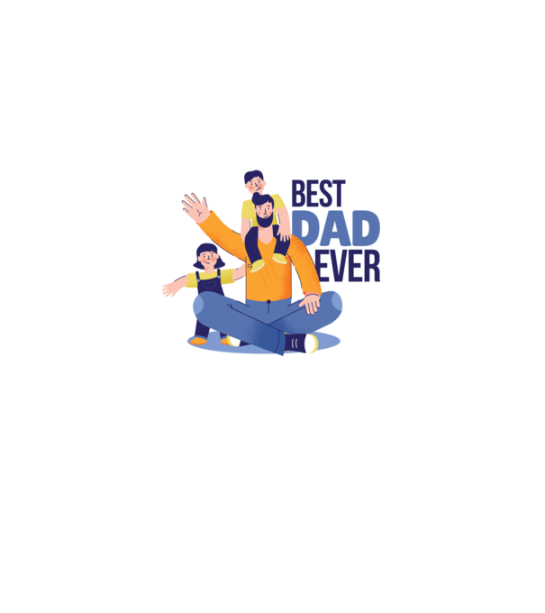 Best Dad ever - Legjobb Apa minta világoskék pólón