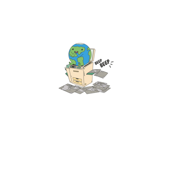 Earth Planet Scanner minta királykék pólón