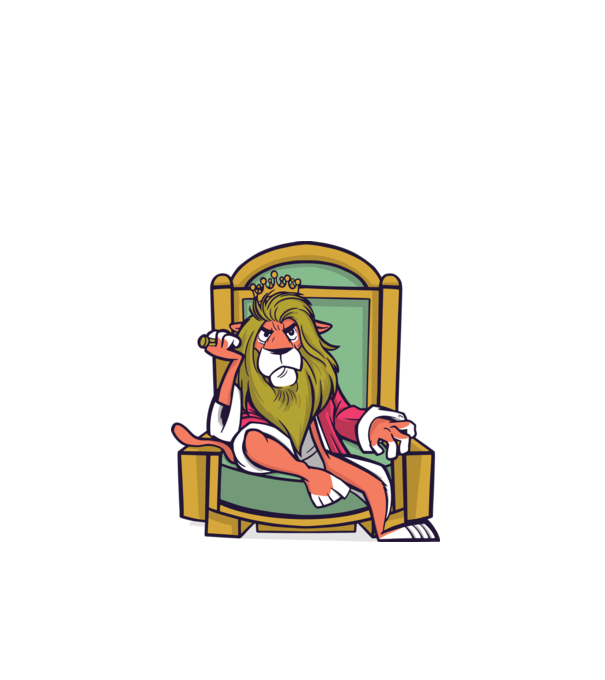 Lion King minta almazöld pólón
