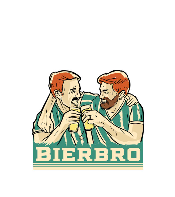 Bier bros minta fekete pólón