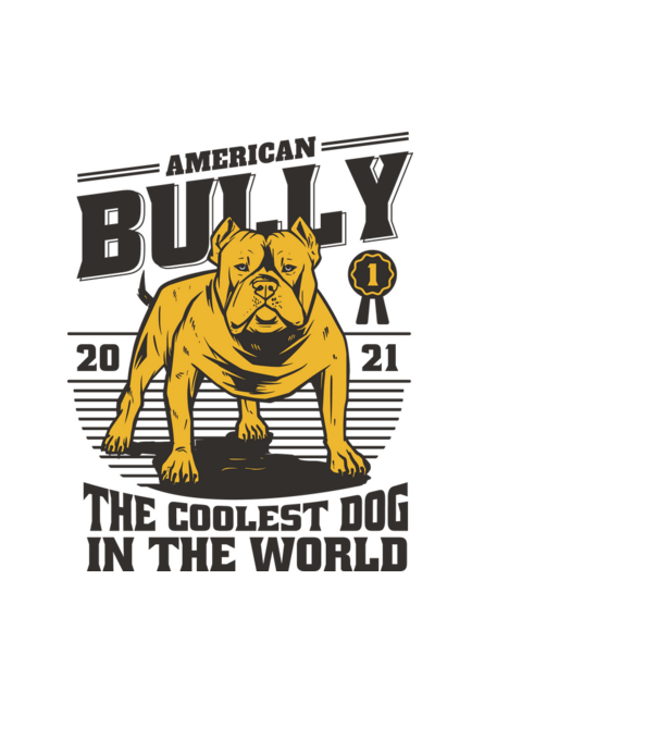 Amerikai bulldog minta világoskék pólón