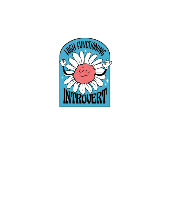 Introvertált minta fehér pólón