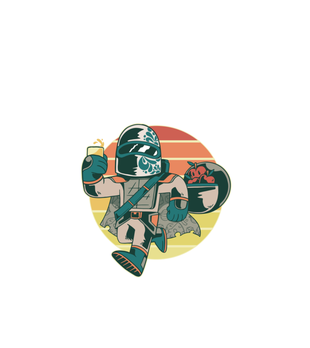 Retro Mandalorian Harcos minta fekete pólón