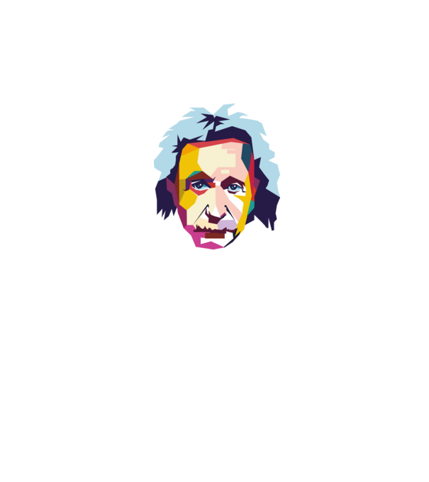 Einstein absztrakt minta szürke pólón