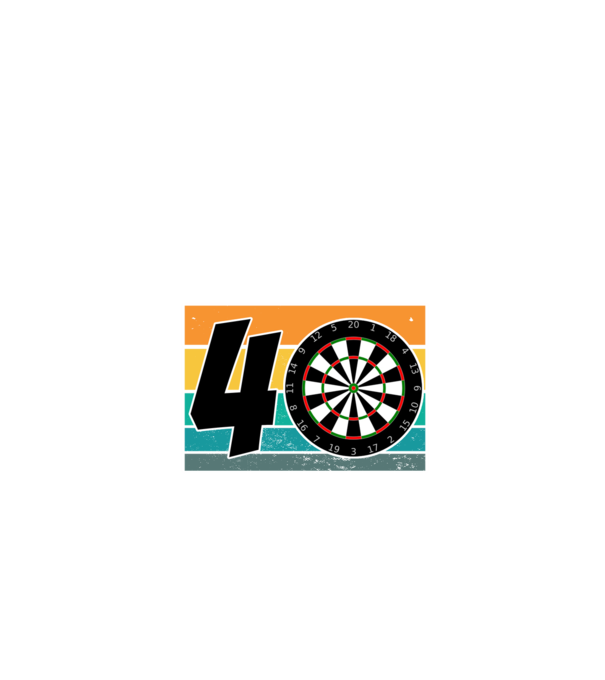 I'm not 40 I'm double 20 darts birthday minta türkiz pólón