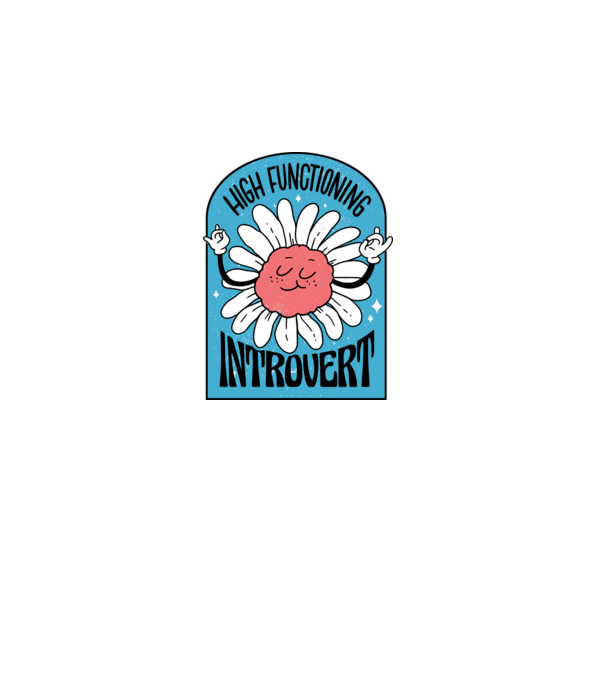 Introvertált minta fehér pólón