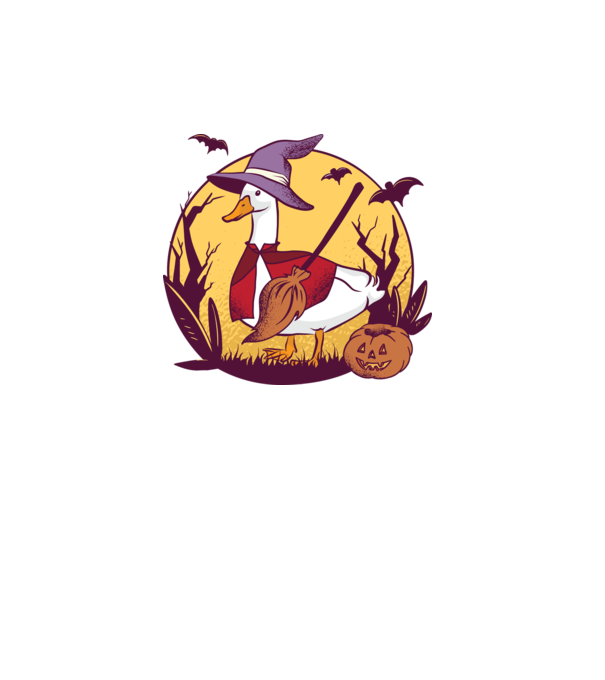 Halloween Liba minta fehér pólón