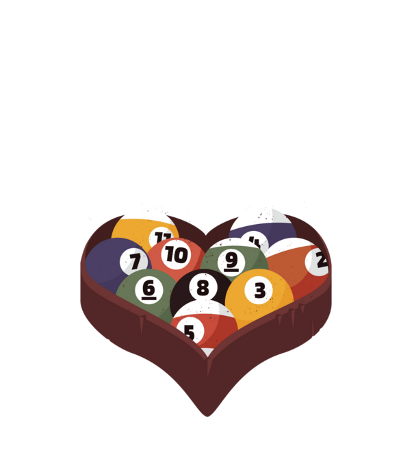 I break hearts - Biliárd minta fekete pólón