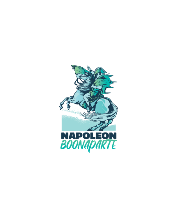 Napoleon Boonaparte minta fehér pólón