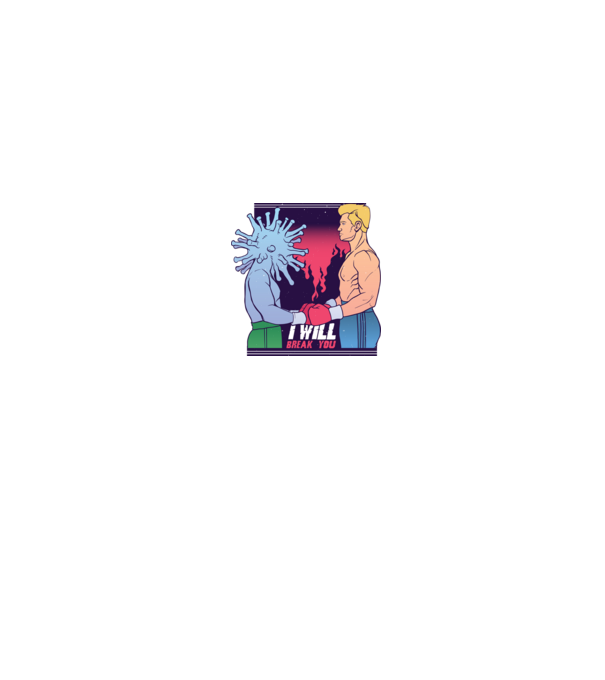 Boxing Virus minta fekete pólón