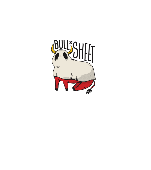 Bull sheet minta szürke pólón
