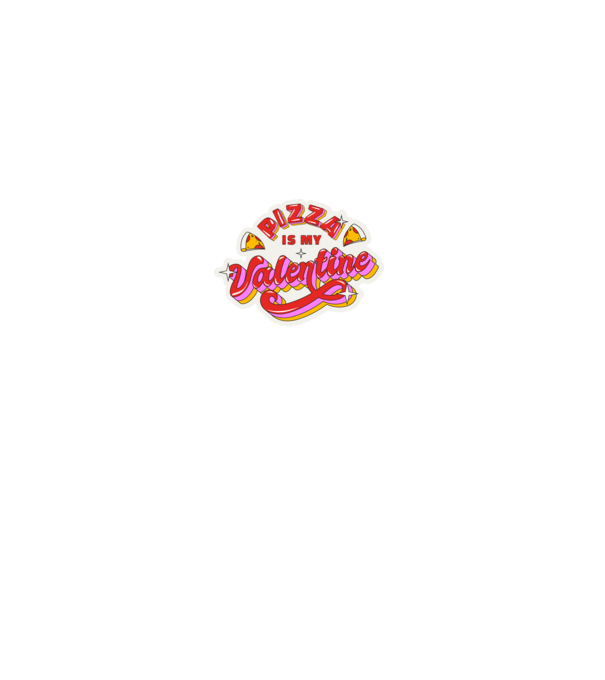 Pizza is my valentine minta sötétkék pólón