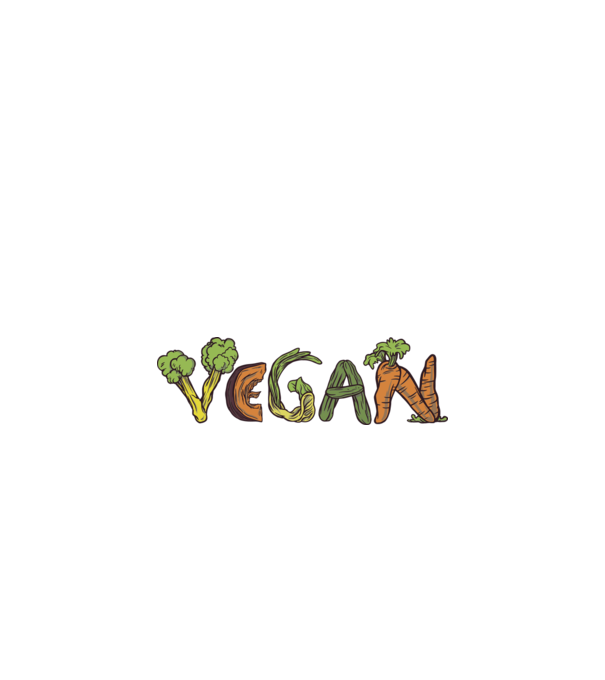 Vegán Zöldség felirat minta fehér pólón
