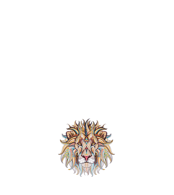 lion octopus minta fehér pólón