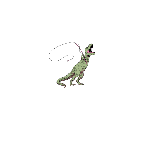 Horgász Trex minta szürke pólón