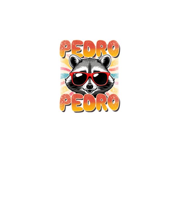 Pedro Pedro Groovy Retro minta fekete pólón