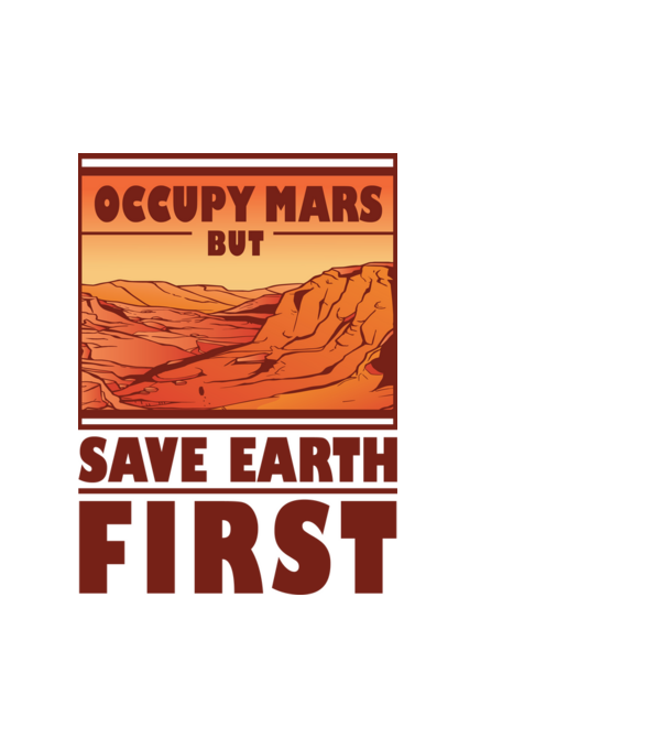 Save Earth minta fehér pólón