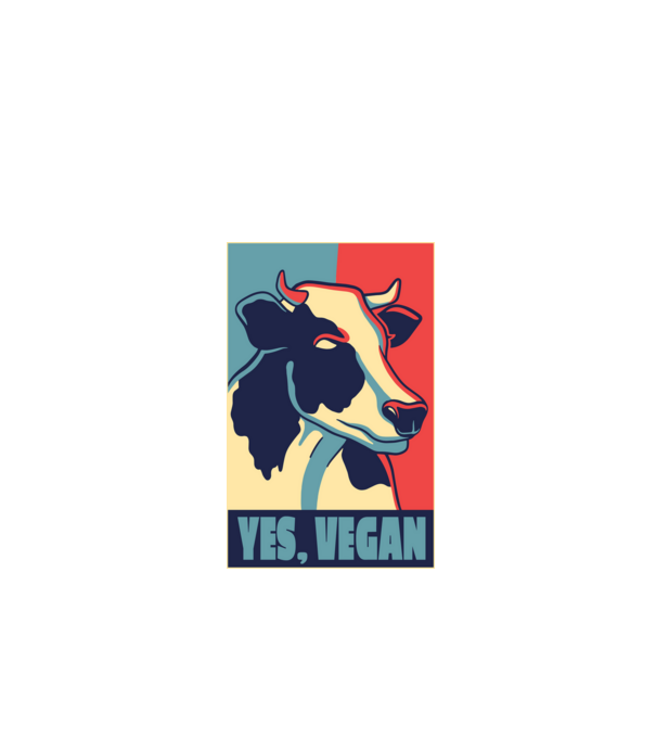 Yes, Vegan minta fekete pólón