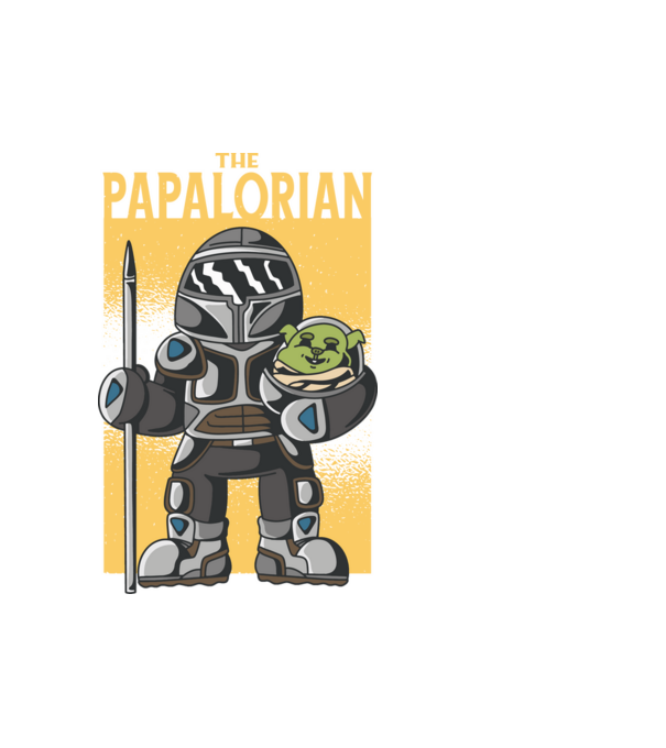 Papalorian minta fehér pólón