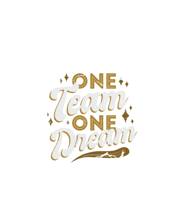 One Team One Dream minta fekete pólón