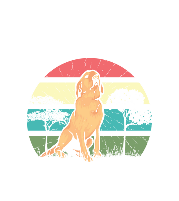 Retró Golden Retriever minta fehér pólón