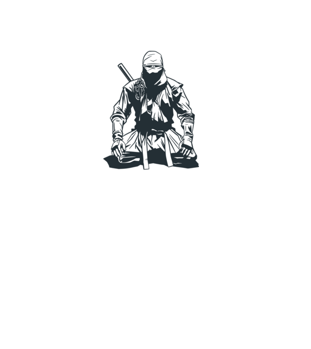 Ninja minta türkiz pólón