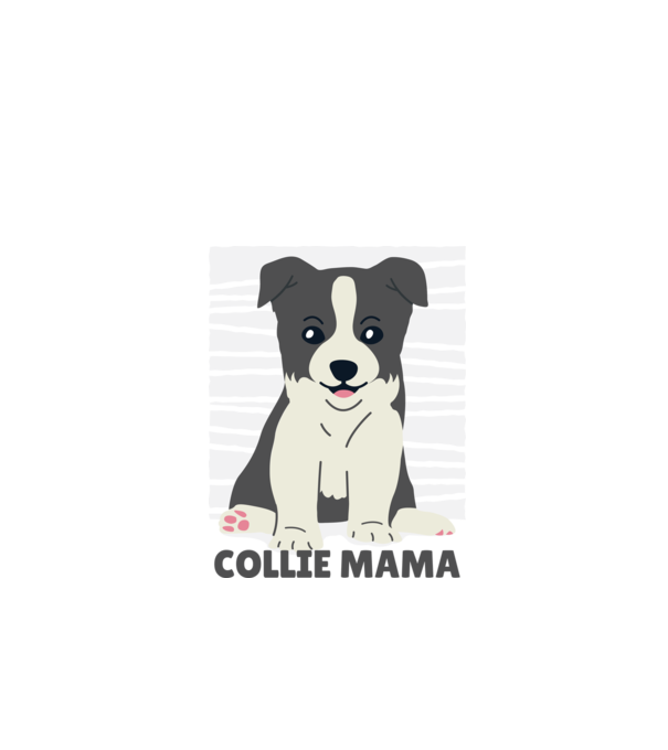 Border Collie Anya minta fekete pólón
