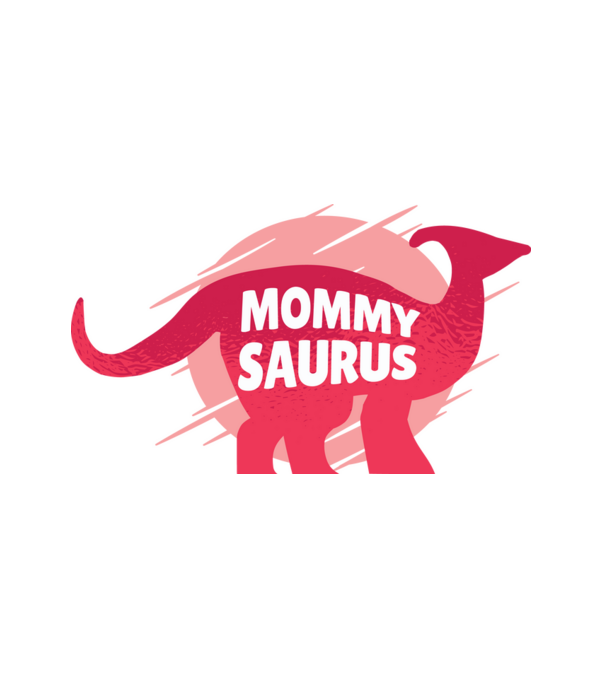 Mommy Saurus minta fehér pólón