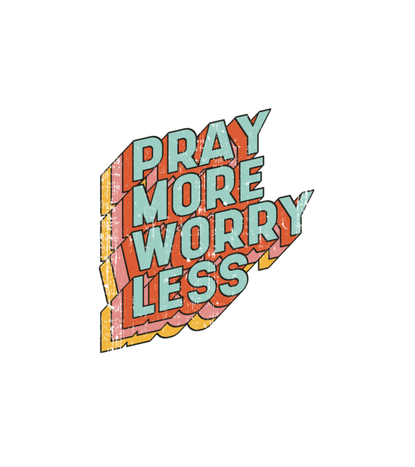 Pray More minta fehér pólón