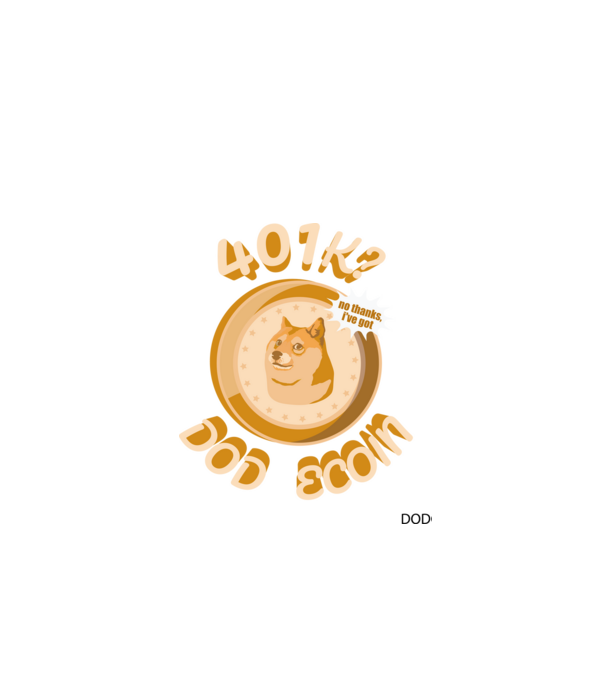 Doge Coin minta fekete pólón