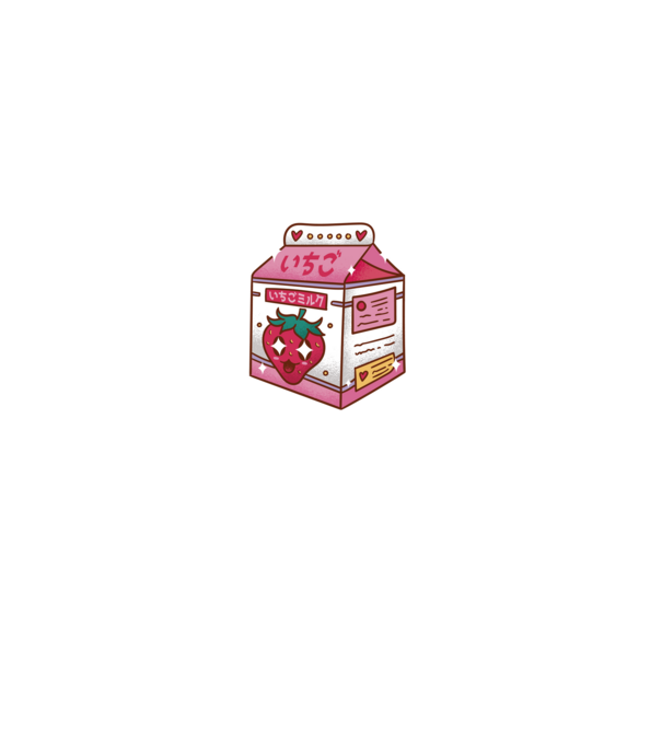 Kawaii Tejesdoboz minta farmerkék pólón