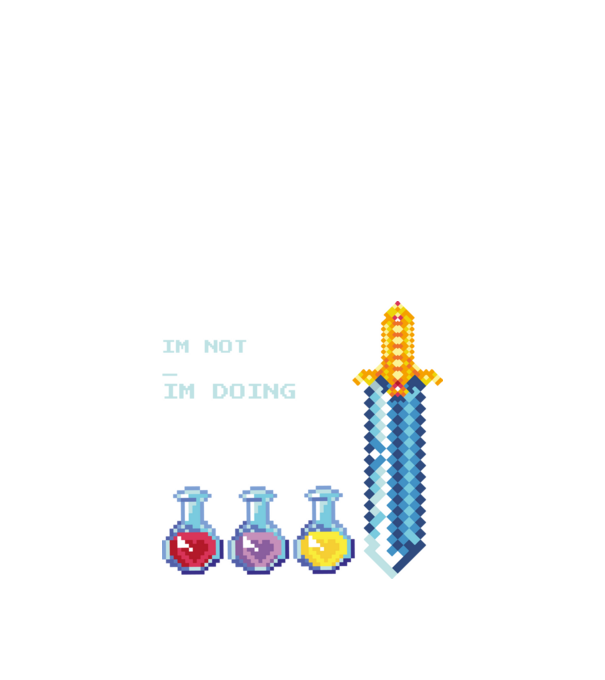 PixelQuoteshirt minta fekete pólón