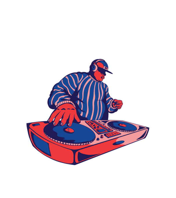 DJ Lemezlovas minta fehér pólón