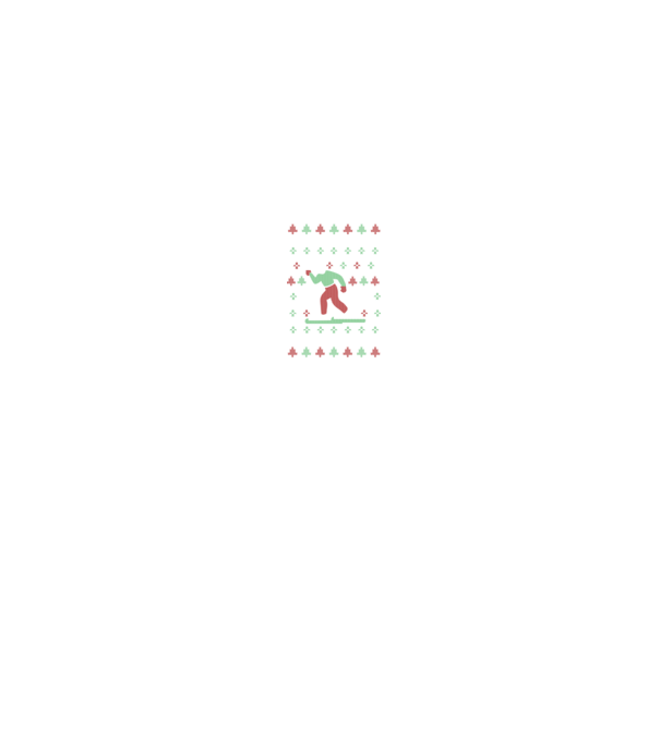Ugly sweater sífutás minta fekete pólón