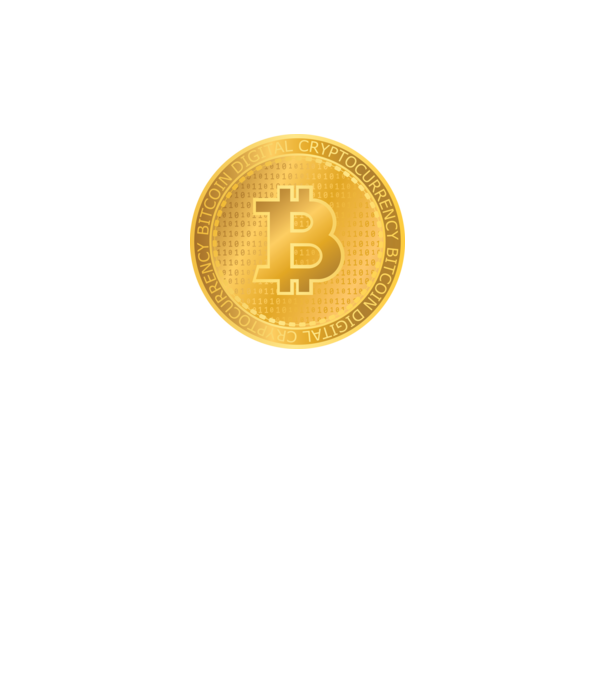 Bitcoin Arany érme minta türkiz pólón
